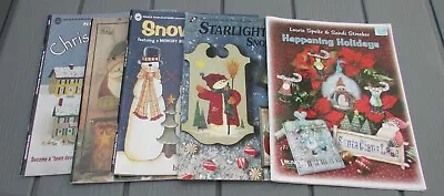 Five Holiday Tole Folk-art Painting Books – Various Artist - Image 1 of 2