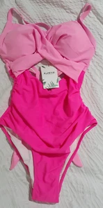 Traje de baño EoMenie para mujer blanco mediano M de una pieza **MANCHAS DE DECOLORACIÓN** - Imagen 1 de 8