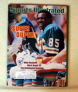 SPORTS ILLUSTRATED Magazine MARK DUPER Miami Dolphins Dan Marino November 1984 - Picture 1 of 2