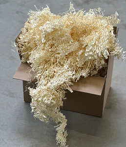 "Buntverpackt" Dekoratives Verpackungsmaterial Füllmaterial Geschenk Creme 1Kg - Bild 1 von 5