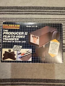 Vintage GOLDBEAM The Producer 2 Film To Video Transfer w/ Built Macro Lens GV-20 - Picture 1 of 3