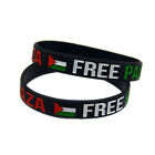 Silicone Wristband For Palestine Flag Engraved And Color-Filled Palestine G❤D