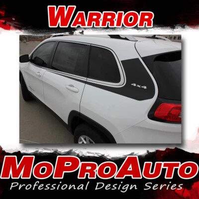 For 2014-2020 Jeep Cherokee WARRIOR Side Decals Stripe Graphic 3M Pro PD2810 - Image 1 of 4