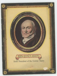 Folleto de colección 1936 John Quincy Adams John Hancock Mutual Life Insurance Company - Imagen 1 de 12