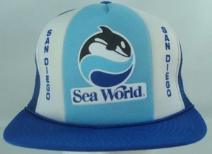 Sea World San Diego 1986 Blue Snapback Trucker Hat Has Tags Shamu - Picture 1 of 10