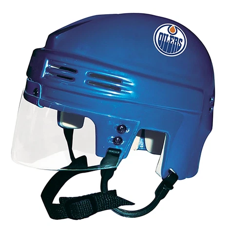Edmonton Oilers Unsigned Sportstar Royal Blue Mini Helmet Cover