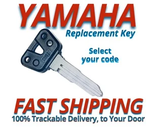 Yamaha Motorcycle Scooter ATV Keys Replacement Key Cut to Code E59610-E69097 - Picture 1 of 3
