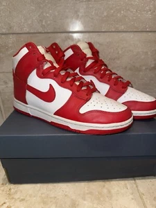 Size 8 - Nike Dunk High Championship Red - Picture 1 of 6
