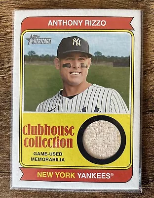 2023 Topps Heritage - Clubhouse Collection Relics #CCR-AR Anthony Rizzo (MEM) - Image 1 of 2