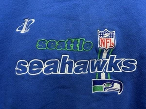 Seattle Seahawks Athletic Sweatshirt Crewneck Vintage 1990s Men’s XL Embroidered - Picture 1 of 13