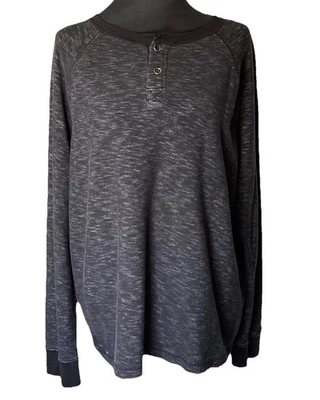 Camisa de manga larga Marc Anthony Henley para hombre negra jaspeada XL camiseta interior térmica Foto 1 de 4