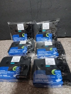 Paquete de 6 cintas de etiquetas laminadas blancas Labelife de 12 mm x 0,47" para Brother P Touch D600 - Imagen 1 de 3
