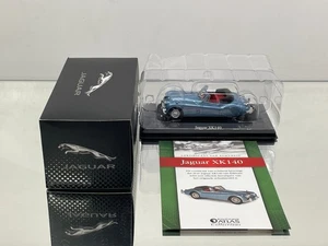 ATLAS 3 JAGUAR XK140 CONVERTIBLE -BLUE MET. 1:43- GOOD IN BOX - Picture 1 of 6