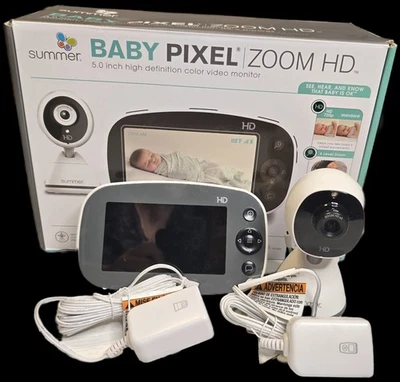 Monitor de bebé de verano infantil 36044A digital píxel HD ZOOM 5” pantalla probada Foto 1 de 3