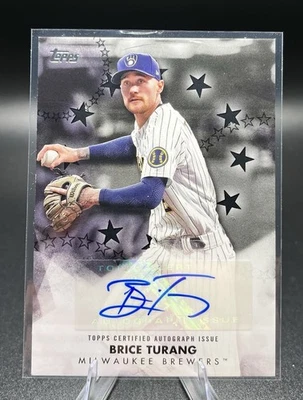 2024 Topps Series 2 Baseball Stars Black /199 Brice Turang Auto - Image 1 of 2