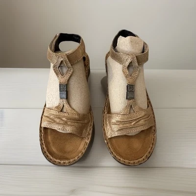 Sandalias de cuero para mujer Naot talla 36 marrón claro hechas en Israel Foto 1 de 4