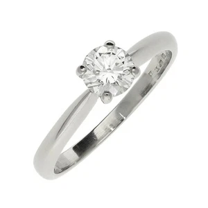 Ladies Platinum Certified 0.53ct Diamond Engagement Ring VVS1/F - Picture 1 of 4