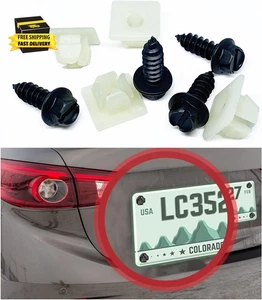 8 PCS Car Bumper Rivet Buckle, M6 External Hexagonal Slotted Front Rear Plate Li - Picture 1 of 6