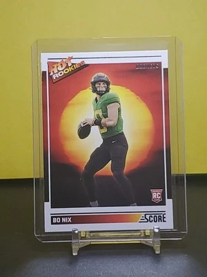 2024 Score -  Bo Nix #1 (RC) Hot Rookies. Oregon Ducks - Image 1 of 2