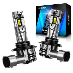 NOVSIGHT 9006 LED Headlight Bulbs Kit Low Beam 30000LM 6500K White No Error Free - Picture 1 of 8