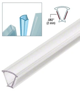 EZ-Glaze Strips 135 Degree Glass-to-Glass Joints - 1/2" Glass - 95" -Pack of 5 - Picture 1 of 1