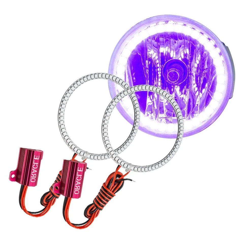 LED Fog Lights Halo Ring Lights UV/Purple For 2008 Ford Explorer Sport Trac - Imagem 1 de 4