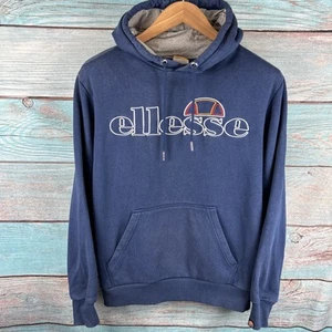 Ellesse Hoodie Size Medium Men’s Blue Embroidered Spellout - Picture 1 of 5