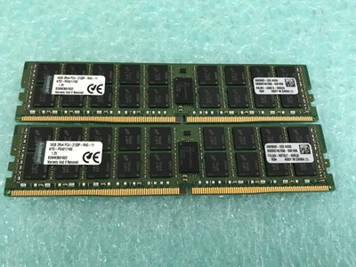 Kingston 32GB(2 x 16GB) KTD-PE421/16G PC4-2133P DDR4 ECC Server RAM - C1272 - Image 1 of 3