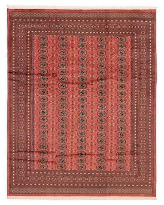 8'1" x 10'2" Hand Knotted Area Rug Traditional Oriental Wool Carpet - Image 1 of 4