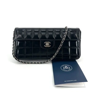 Bolso de hombro Chanel charol barra de chocolate plateado 143729663 - Imagen 1 de 9