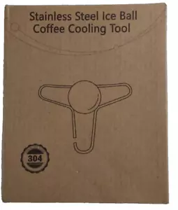 Strumento di raffreddamento caffè strumento palla di ghiaccio in acciaio inox per cocktail caffè bourbon - Foto 1 di 4