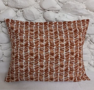 Cushion Cover, Reds, Brown, John Lewis Fabric "Cinnamon", 21" x 16", Abstract - Picture 1 of 13