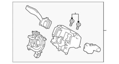 Carcaça de interruptor de coluna de direção genuína Ford Mustang 2020-2023 LR3Z-3F791-HB - Imagem 1 de 2