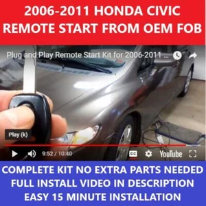 PLUG & PLAY REMOTE START 2006-2011 HONDA CIVIC - Bild 1 von 1