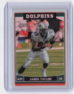 2006 Topps Chrome Jason Taylor #10 Refractors Dolphins - Picture 1 of 2