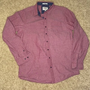 Heritage Report Collection Shirt Men's XL Tall Red Long Sleeve Button-up - Picture 1 of 9