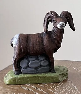 Vintage Vanstone Bighorn Sheep Ram Mountain Goat Figurine Made In Canada - Picture 1 of 13