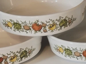 3 Corning Centura SPICE OF LIFE Small Bowls 4.75" -  HTF Size - Picture 1 of 4