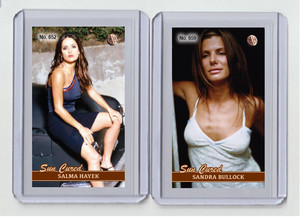 Sandra Bullock rare MH Sun Cured #'d x/3 Tobacco card no. 659