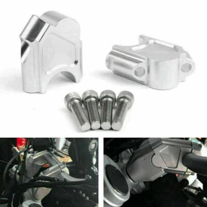 Lenker Risers Higher Extend Adapter 40mm Für BMW F800GS 2008-2017 Silver F2 - Picture 1 of 5