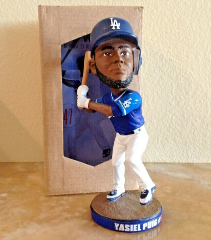 CUSTOM DESIGNED ~ Yasiel Puig WILD HORSE Los Angeles Dodgers Bobblehead SGA Cover