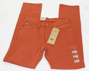 Levi's Men's 511 Slim Fit Eco Ease Jeans 28x30 RUST/FALL BURNT ORANGE - Picture 1 of 20