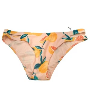 Shade And Shore Women's Size Medium Low Coverage Cheeky Bikini Swim Bottom Peach - Picture 1 of 7