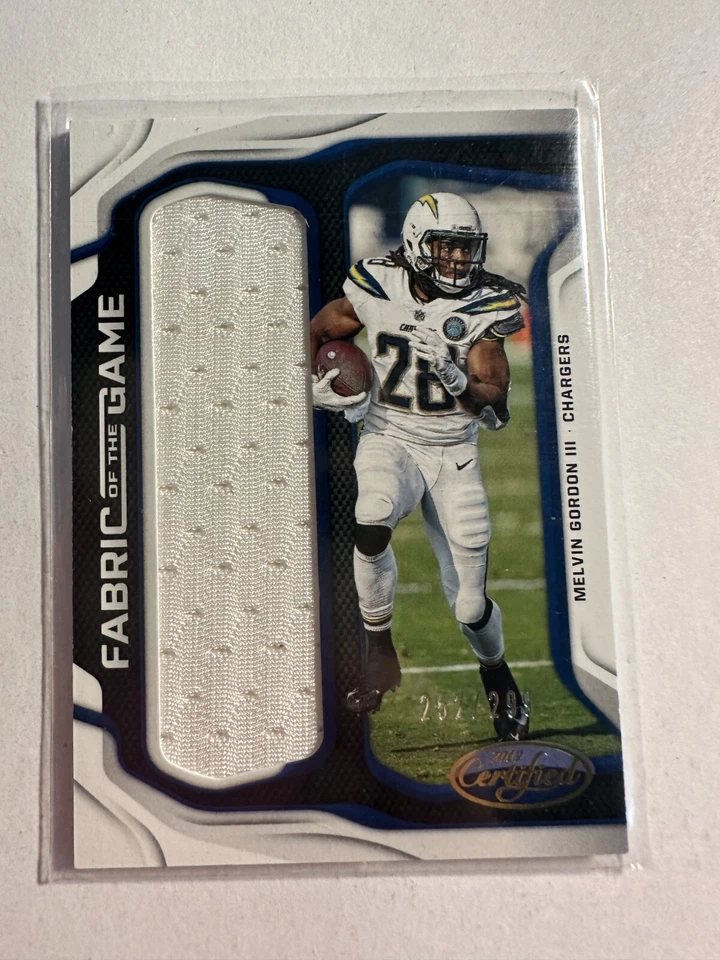 K130,406 - 2019 Certified Fabric of the Game #14 Melvin Gordon III Jersey #/299 - Image 1 of 1