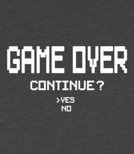 Kid's Fit Hoodie - Game Over. Continue? - gamer - videogame - retro - gift - Picture 1 of 42