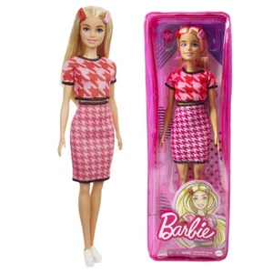 NUEVA MUÑECA POP BARBIE MATTEL FASHIONISTAS #169 ROSA PATA DE GALLO 12" - Imagen 1 de 10