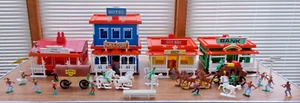 Vintage 60's Sears Big Western Town# 79-59195 Made W. Germany + Instructions - Picture 1 of 12
