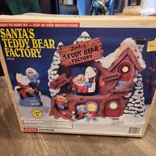 Wee Crafts Santas Teddy Bear Factory Accents Ultd 21213 Paint Kit New Unpainted