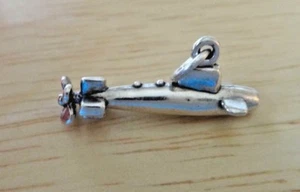 Dije submarino militar de plata de ley 3D 10x23x8 mm - Imagen 1 de 7