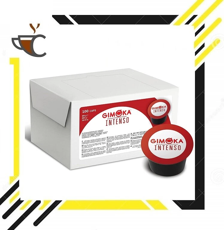 400 Cápsulas Caffe Gimoka Espresso Intenso Filtro Compatible Lavazza Blue Negro - Imagen 1 de 1